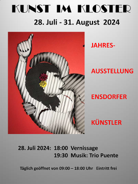 Jahresausstellung der Ensdorfer Künstler von 28.07. bis 31.08.24