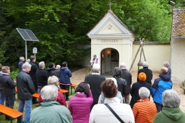 Friedensgebet am 8. Mai 2025 auf dem Gelände des Klosters Ensdorf
