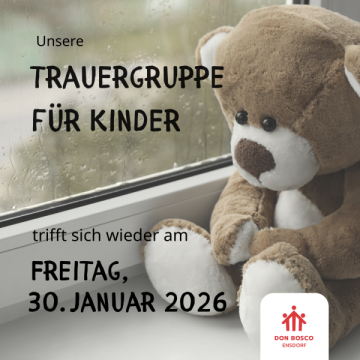 Trauergruppe für Kinder am Freitag, 30. Januar 2026, im Bildungshaus Ensdorf