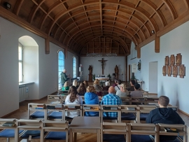 Teil des Programms war ein Gottesdienst im Kloster Ensdorf