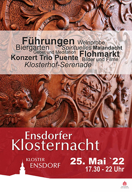 Plakat zur Ensdprfer Klosternacht 2022