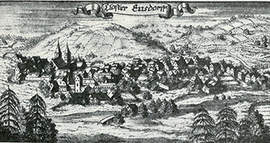 Stich des Klosters Ensdorf von 1690
